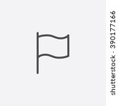 line flag icon | Shutterstock .eps vector #390177166