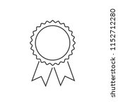 ribbons award icon isolated on... | Shutterstock .eps vector #1152712280