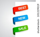 multicolored stickers | Shutterstock .eps vector #101229019