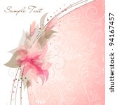 romantic flower background | Shutterstock .eps vector #94167457