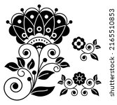 scandinavian folk art flower... | Shutterstock .eps vector #2165510853