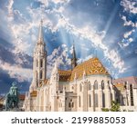 Matthias Church, Roman Catholic church located in Budapest, Hungary, in front of the Fisherman