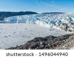 Greenland Glacier Front Of Eqi...