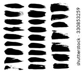 big set of abstract  black... | Shutterstock .eps vector #330853259