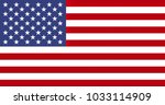 american flag of the united... | Shutterstock . vector #1033114909