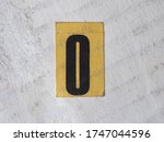 Small photo of Number zero digit meaning nought or naught