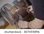 Blowtorch worker-Metal worker in workshop