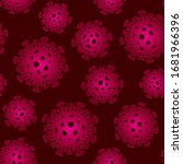 coronavirus seamless pattern.... | Shutterstock .eps vector #1681966396
