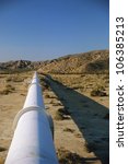 Pipeline In Desert Landscape