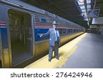"conductor At Amtrak Train...