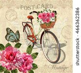 Vintage Background With Roses...