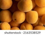 Small photo of Fullscreen Stacked Fresh organic apricot background