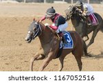 Small photo of Saratoga Springs, NY, USA - August 25, 2018: Whitmore ridden by Ricardo Santana, Jr. in the stretch run of the Forego Stakes on Travers day August 25, 2018 Saratoga Springs, NY, USA