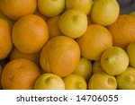 Oranges And Lemons At A Juice...