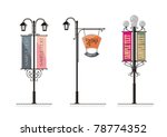 Wrought Iron Street Lamps With...