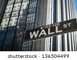 Sign For Wall Street In New...