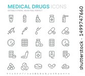 collection of medical drugs... | Shutterstock .eps vector #1499747660