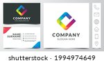 minimal business card design. 6 ... | Shutterstock .eps vector #1994974649