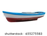 Wooden Fishing Boat Isolated On ...