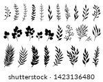 set of tree branches ... | Shutterstock .eps vector #1423136480