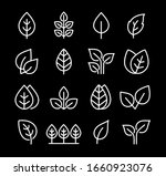 set icons of leaves  branches... | Shutterstock .eps vector #1660923076