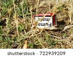 Small photo of garbage debris in forests and meadows expressing lack of respect for nature and the environment