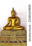 Small photo of BANGKOK, THAILAND - FEBRUARY 5, 2023 Colorful Ornate Golden Buddhas Phra Rabiang Wat Pho Po Temple Complex Bangkok Thailand. Temple built in 1600s. Phra contains many historical buddhas.