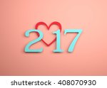      new year 2017   3d... | Shutterstock . vector #408070930