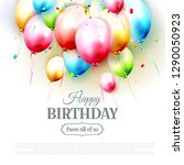 happy birthday greeting card... | Shutterstock .eps vector #1290050923