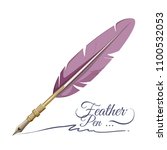 Feather Pen Writing Implement...