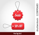 3d price tags set 2. | Shutterstock .eps vector #123890683