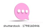 bubble chat social media 3d... | Shutterstock . vector #1798160446