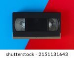 Video Cassette On A Colored...