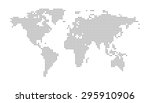 dotted world map | Shutterstock .eps vector #295910906