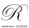 Letter A - Script Stock Vector 23861926 : Shutterstock