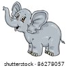 Cute Cartoon Vector Elephant - 9320236 : Shutterstock