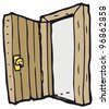 Trap Door Cartoon Stock Photo 96855358 : Shutterstock